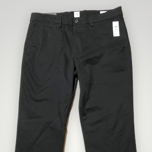Gap Essential Khaki Straight Leg Black Pants 33”x32” - Picture 16 of 16